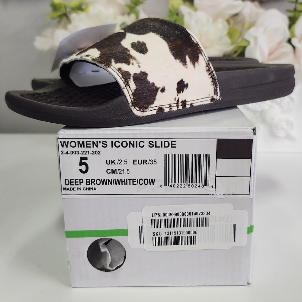APL Iconic Cow Hair Slides Size 5 - Picture 8 of 8